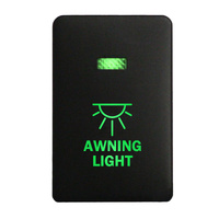 Push Switch 2B42B AWNING LIGHT On-Off fits Mitsubishi Mirage LA, Outlander ZK, Pajero Sport QE, Triton MQ MR with LED in Blue