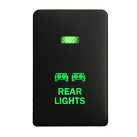 Push Switch 2B43B REAR LIGHTS On-Off fits Mitsubishi Mirage LA, Outlander ZK, Pajero Sport QE, Triton MQ MR with LED in Blue