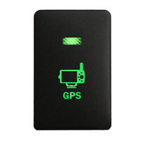 Push Switch 2B74B GPS On-Off fits Mitsubishi Mirage LA, Outlander ZK, Pajero Sport QE, Triton MQ MR with LED in Blue