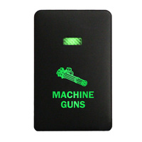 Push Switch 2B89B MACHINE GUNS On-Off fits Mitsubishi Mirage LA, Outlander ZK, Pajero Sport QE, Triton MQ MR with LED in Blue