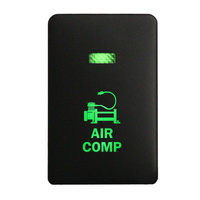 Push Switch 2C10B AIR COMP On-Off fits Mitsubishi Mirage LA, Outlander ZK, Pajero Sport QE, Triton MQ MR with LED in Blue