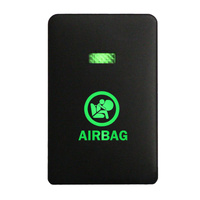 Push Switch 2C24B AIRBAG On-Off fits Mitsubishi Mirage LA, Outlander ZK, Pajero Sport QE, Triton MQ MR with LED in Blue