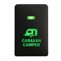 Push Switch 2C43B CARAVAN CAMERA On-Off fits Mitsubishi Mirage LA, Outlander ZK, Pajero Sport QE, Triton MQ MR with LED in Blue
