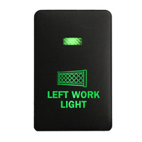Push Switch 2C58B LEFT WORK LIGHT On-Off fits Mitsubishi Mirage LA, Outlander ZK, Pajero Sport QE, Triton MQ MR with LED in Blue