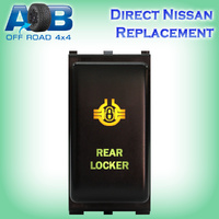 Push Switch REAR LOCKER N131GO Large ON OFF Nissan Pathfinder R51 Navara D40 Patrol GU4-8 Y61 Y62 X-Trail T31 LED Amber Green