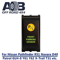 Push Switch FRLarge ONT PARKING SENSOR N1D05GO Large ON OFF Nissan Pathfinder R51Navara D40 Patrol GU4-8 Y61 Y62 X-Trail T31 LED Amber Green