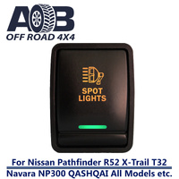 Push Switch SPOT LIGHTS N223GO On-Off fits Nissan Pathfinder R52 Navara NP300 X-Trail T32 QASHQAI All Models LED Amber Green