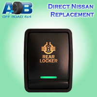 Push Switch REAR LOCKER N231GO On-Off fits Nissan Pathfinder R52 Navara NP300 X-Trail T32 QASHQAI All Models LED Amber Green
