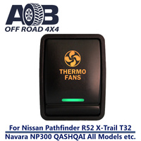 Push Switch THERMO FANS N270GO On-Off fits Nissan Pathfinder R52 Navara NP300 X-Trail T32 QASHQAI All Models LED Amber Green