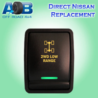 Push Switch 2WD LOW RANGE N278GO On-Off fits Nissan Pathfinder R52 Navara NP300 X-Trail T32 QASHQAI All Models LED Amber Green