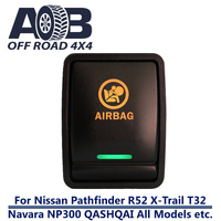 Push Switch AIRBAG N2C24GO On-Off fits Nissan Pathfinder R52 Navara NP300 X-Trail T32 QASHQAI All Models LED Amber Green