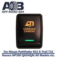 Push Switch CARAVAN CAMERA N2C43GO On-Off fits Nissan Pathfinder R52 Navara NP300 X-Trail T32 QASHQAI All Models LED Amber Green
