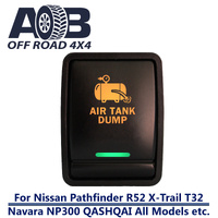 Push Switch AIR TANK DUMP 2D21GOM MOMENTARY for Nissan Pathfinder R52 Navara NP300 X-Trail T32 QASHQAI All Models LED Amber Green