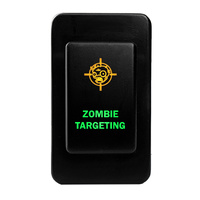 Push Switch ZOMBIE TARGETING N402GO On-Off fits Nissan Patrol GQ GU Series 1 LED Amber Green