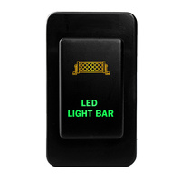 Push Switch LED LIGHT BAR N407GO On-Off fits Nissan Patrol GQ GU Series 1 LED Amber Green