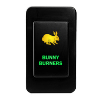 Push Switch BUNNY BURNERS N427GO On-Off fits Nissan Patrol GQ GU Series 1 LED Amber Green