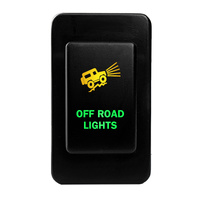 Push Switch OFF ROAD LIGHTS N429GO On-Off fits Nissan Patrol GQ GU Series 1 LED Amber Green