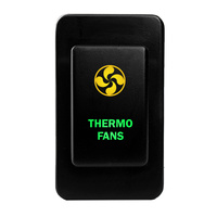 Push Switch THERMO FANS N470GO On-Off fits Nissan Patrol GQ GU Series 1 LED Amber Green