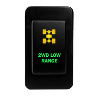 Push Switch 2WD LOW RANGE N478GO On-Off fits Nissan Patrol GQ GU Series 1 LED Amber Green