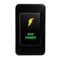 Push Switch AUX POWER N4B13GO On-Off fits Nissan Patrol GQ GU Series 1 LED Amber Green
