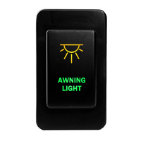Push Switch AWNING LIGHT N4B42GO On-Off fits Nissan Patrol GQ GU Series 1 LED Amber Green