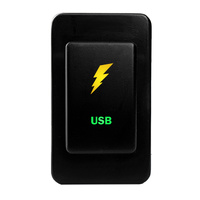 Push Switch USB N4B46GO On-Off fits Nissan Patrol GQ GU Series 1 LED Amber Green