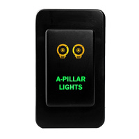 Push Switch A-PILLAR LIGHTS N4B76GO On-Off fits Nissan Patrol GQ GU Series 1 LED Amber Green
