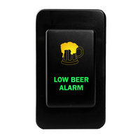 Push Switch LOW BEER ALARM N4B87GO On-Off fits Nissan Patrol GQ GU Series 1 LED Amber Green