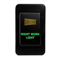 Push Switch RIGHT WORK LIGHT N4C59GO On-Off fits Nissan Patrol GQ GU Series 1 LED Amber Green