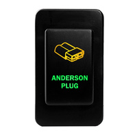 Push Switch ANDERSON PLUG N4C74GO On-Off fits Nissan Patrol GQ GU Series 1 LED Amber Green