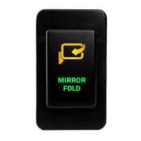 Push Switch MIRROR FOLD N4C82GO On-Off fits Nissan Patrol GQ GU Series 1 LED Amber Green