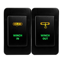 Push Switch WINCH IN WINCH OUT MOMENTARY fits Nissan Patrol GQ GU Series 1 LED Amber Green