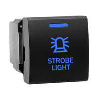 Push Switch Small Square STROBE LIGHT T124 fits Toyota Prado 150s, Hiace, RAV4, LandCruiser 70s 300s