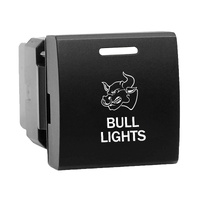 Push Switch Small Square BULL LIGHTS T128 fits Toyota Prado 150s, Hiace, RAV4, LandCruiser 70s 300s