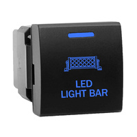 Push Switch Small Square ROOF LIGHT BAR T159 fits Toyota Prado 150s, Hiace, RAV4, LandCruiser 70s 300s