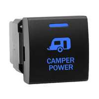 Push Switch Small Square CAMPER POWER T165 fits Toyota Prado 150s, Hiace, RAV4, LandCruiser 70s 300s
