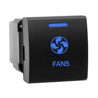 Push Switch Small Square FANS T173 fits Toyota Prado 150s, Hiace, RAV4, LandCruiser 70s 300s