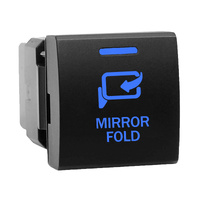 Push Switch Small Square MIRROR FOLD T1C82 fits Toyota Prado 150s, Hiace, RAV4, LandCruiser 70s 300s