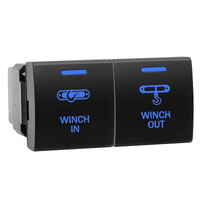 Push Switch Small Square WINCH IN / WINCH OUT fits Toyota Prado 150s, Hiace, RAV4, LandCruiser 70s 300s dual MOMENTARY