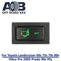 Push Switch GPS T2B74SG fits LandCruiser 80s & 79s , Hilux, Prado 90s & 95s Horizontal with dual LED in green