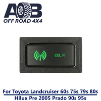 Push Switch CEL FI T2C76SG fits LandCruiser 80s & 79s , Hilux, Prado 90s & 95s Horizontal with dual LED in green