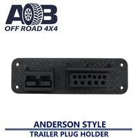 Caravan Trailer Plug 12 Pin & 50A Anderson Plug Mount Horizontal